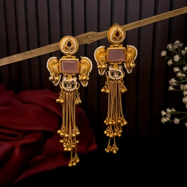 Kashmiri Brass Dejhoor Ghungroo Earrings