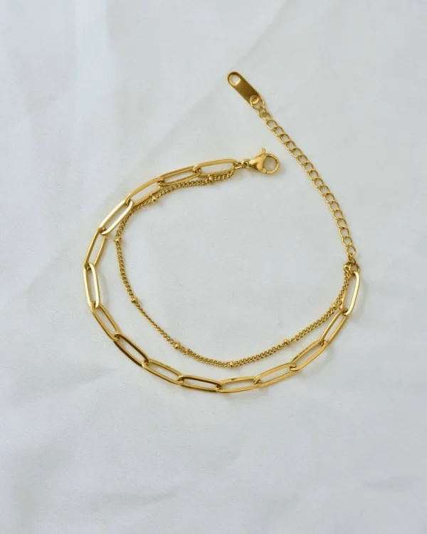 Golden Duo Link Bracelet